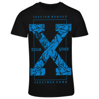 Straight Edge "X" T-Shirt blk/blue